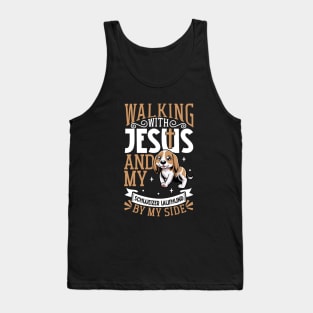 Jesus and dog - Swiss Hound Tank Top